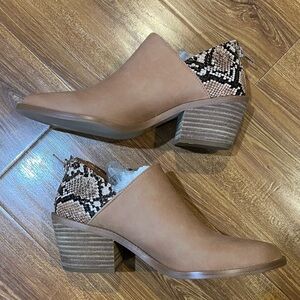Snake Print Ankle Booties